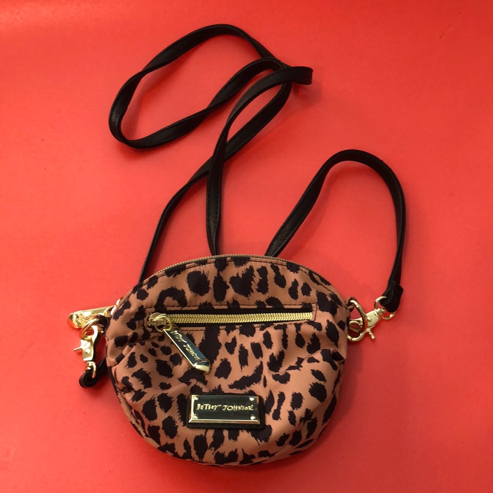 Betsey Johnson Cheetah Print Crossbody Bag